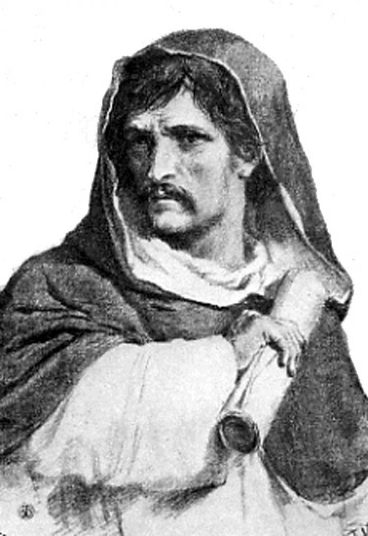 Portrait of Giordano Bruno, the Italian philosopher burned for heresy in Rome in 1600