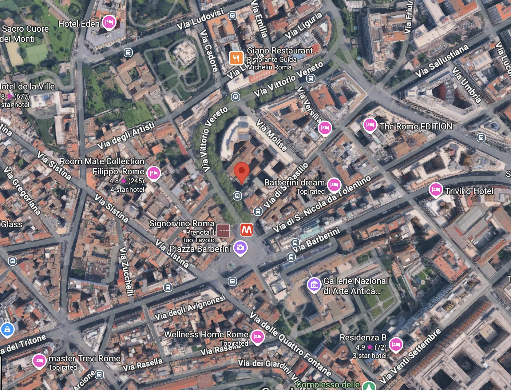 Meeting point map – Capuchin Crypts